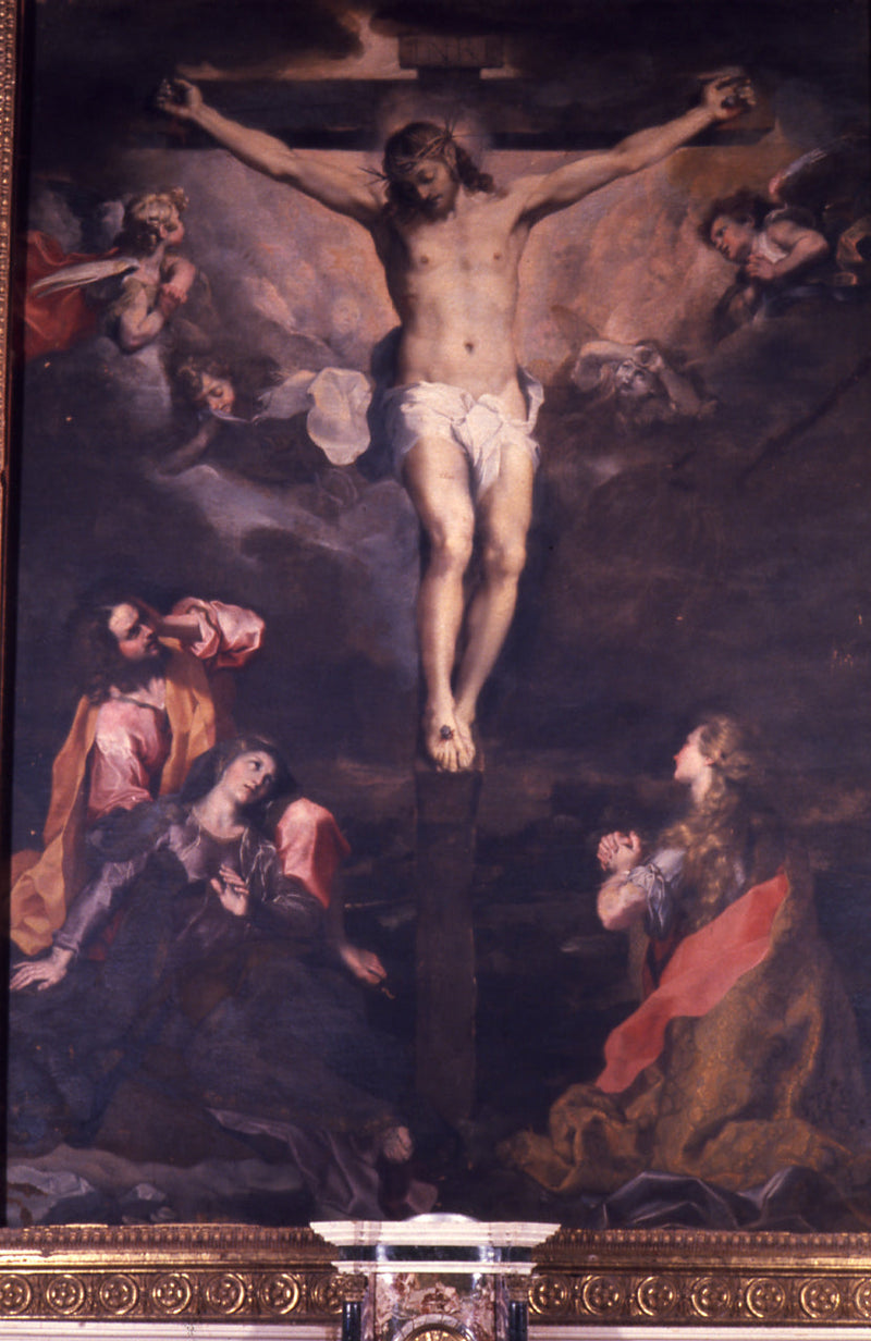 Korsfæstelse med Jomfru Maria, San Giovanni og Maddalena - Federico Barroci