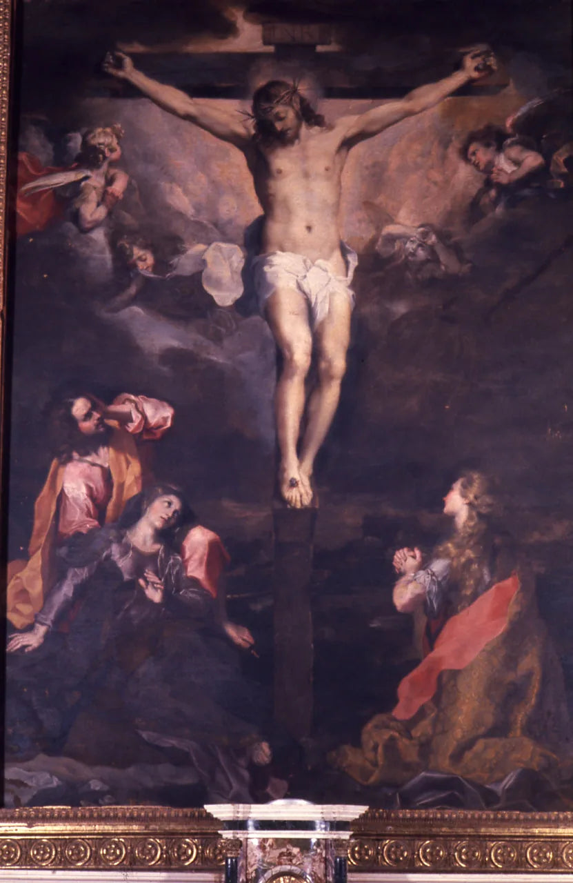 Korsfæstelse med Jomfru Maria, San Giovanni og Maddalena - Federico Barroci
