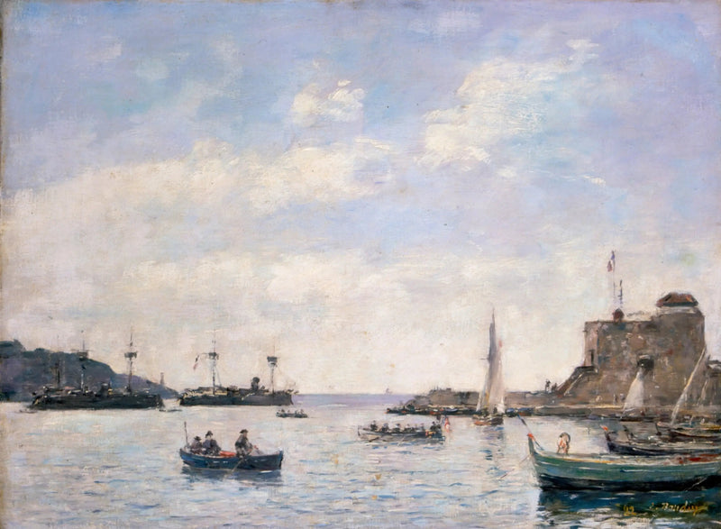 Krydsere i Villefranche - Eugène Boudin
