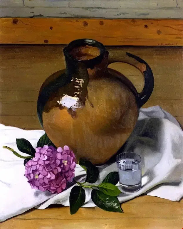 Krukke og hortensia - Félix Vallotton