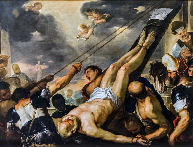 Kristi Korsfæstelse af Sankt Peter - Luca Giordano