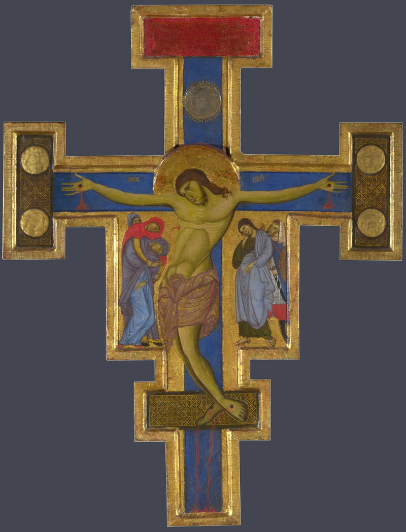Kristuskrucifikset af San Francesco-mesteren - Mester af Saint Francis