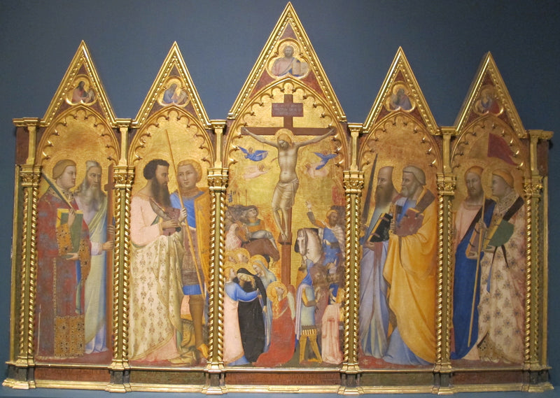 Korsfæstelse med helgener - Bernardo Daddi