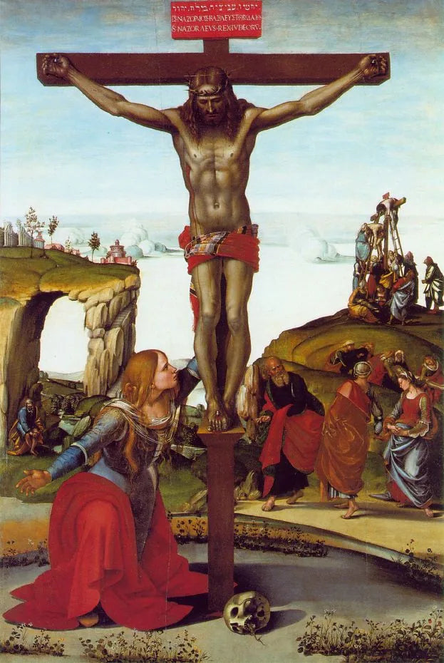 Korsfæstelse med Maria Magdalena - Luca Signorelli