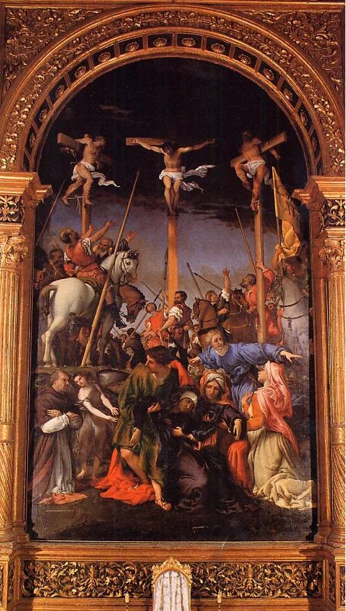 Korsfæstelse - Lorenzo Lotto