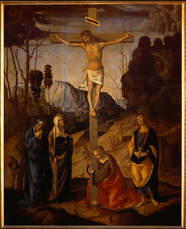Crucifixion - Marco Palmezzano image 1 copie de tableau peinte à la main