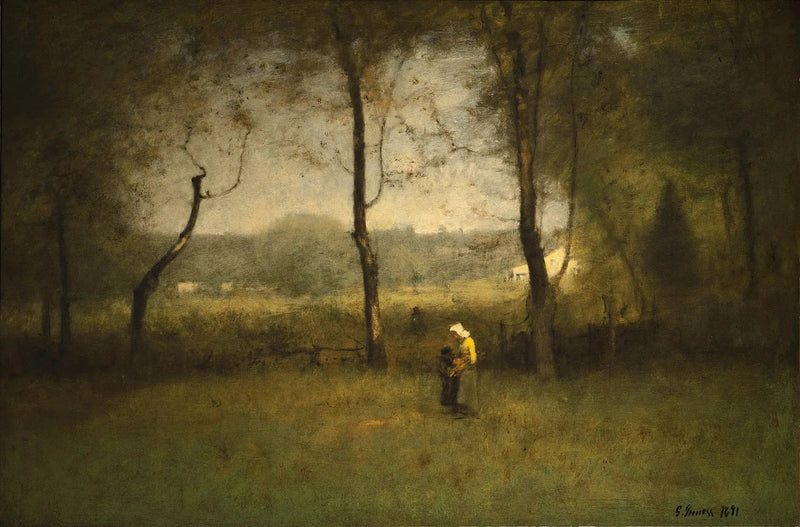 Træplukkere, en eftermiddag i efteråret - George Inness