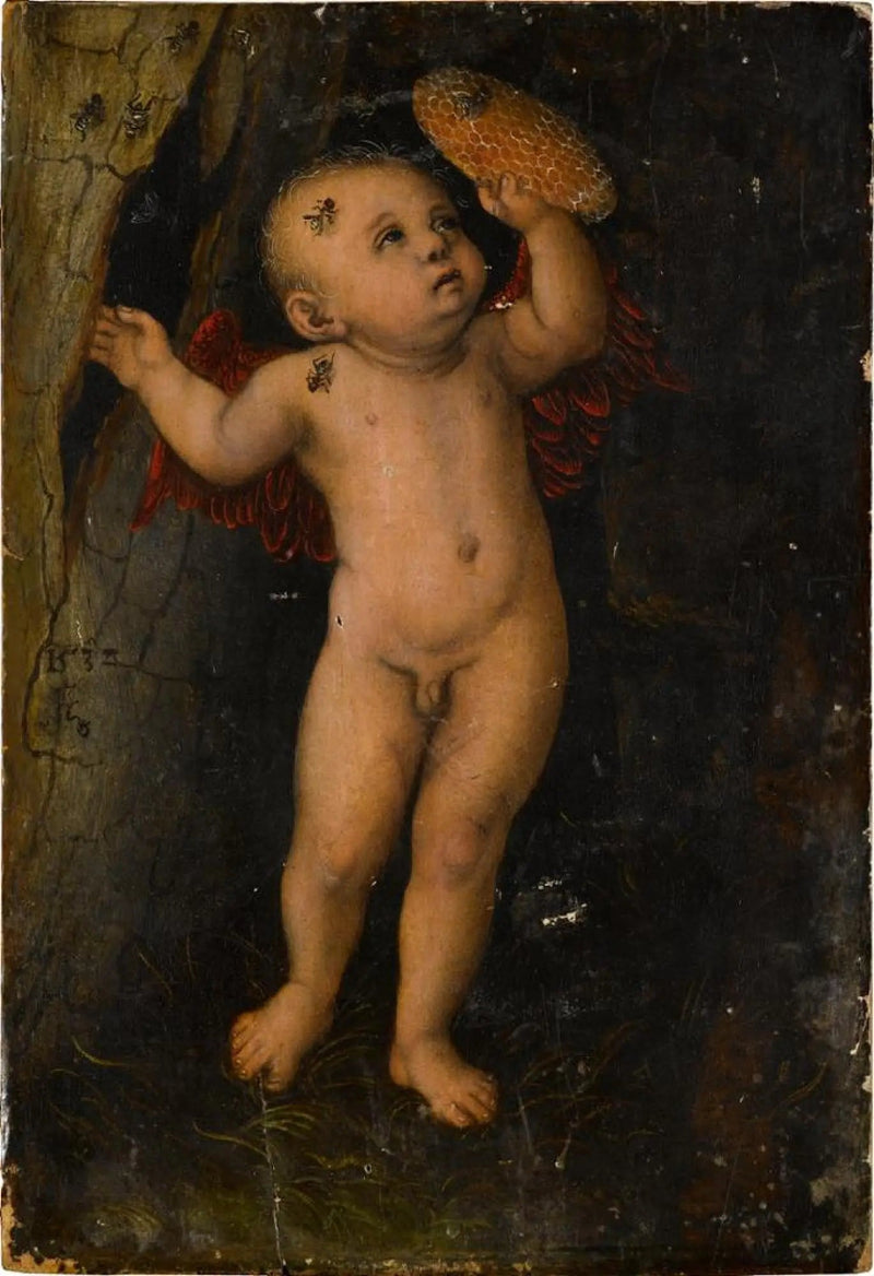 Cupidon som honningtyv - Lucas Cranach den Ældre