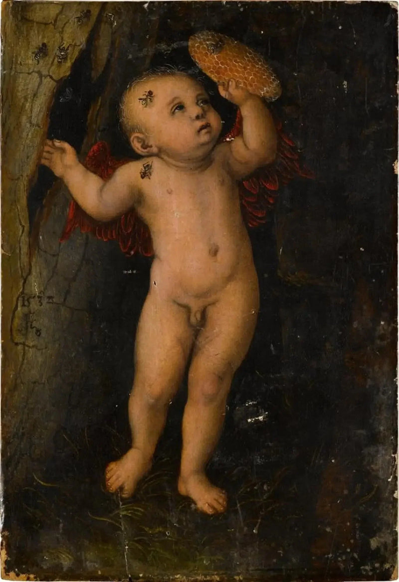 Cupidon som honningtyv - Lucas Cranach den Ældre