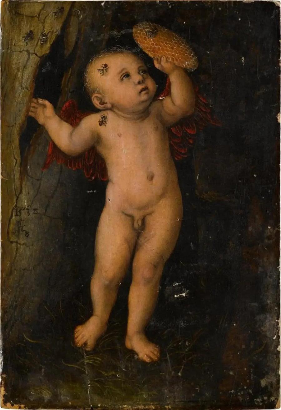 Cupidon som honningtyv - Lucas Cranach den Ældre