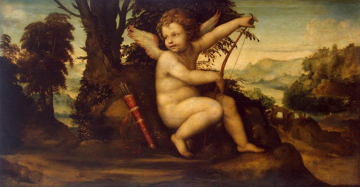 Cupidon dans le paysage - Il Sodoma (Giovanni Antonio Bazzi) - Alpha Reproduction