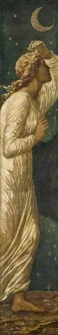 Cupid og Psyche - Grøn vægmalerier i paladset - Edward Burne-Jones