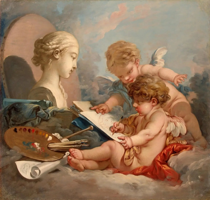 Cupidon. Allegori af maleri - François Boucher
