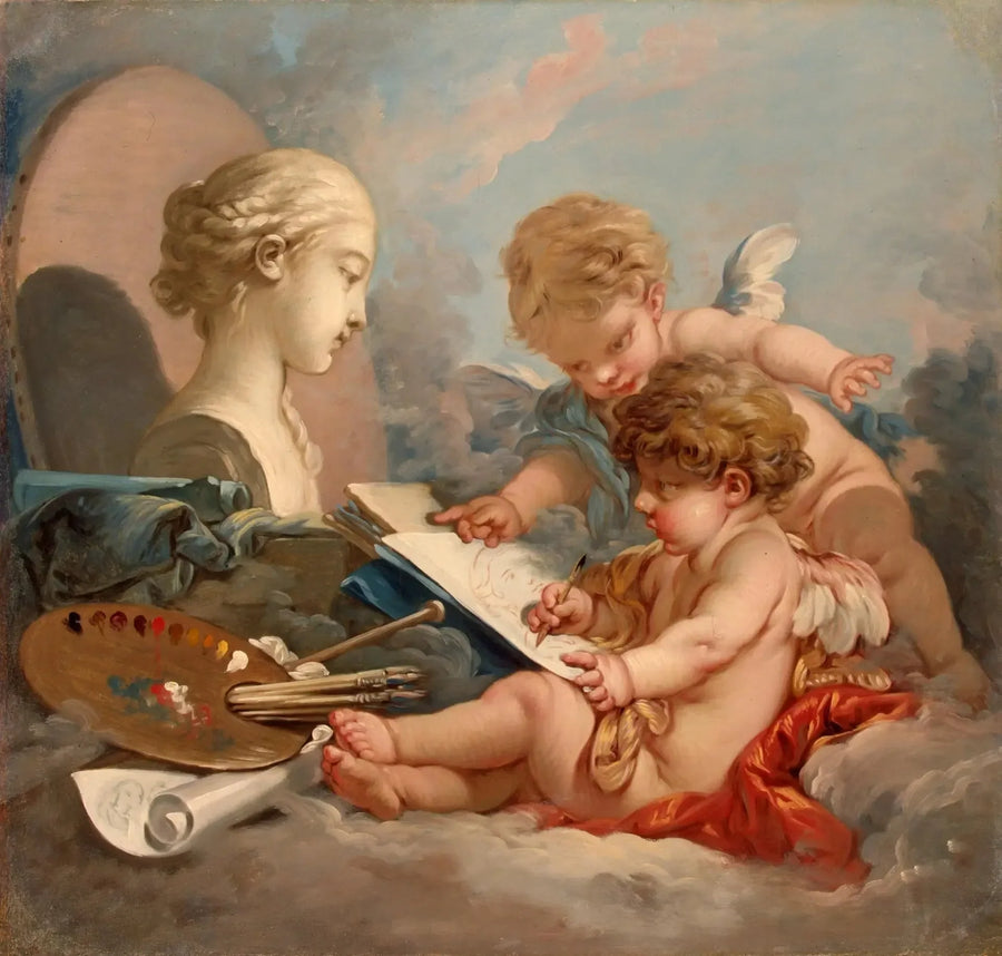 Cupidon. Allegori af maleri - François Boucher