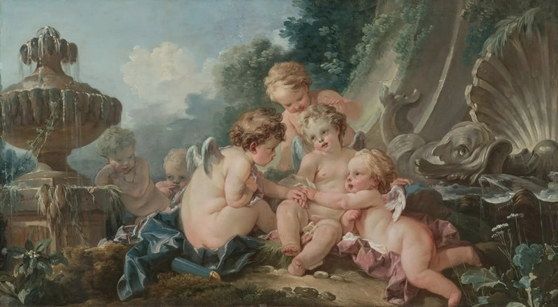 Cupidon i sammensværgelse - François Boucher
