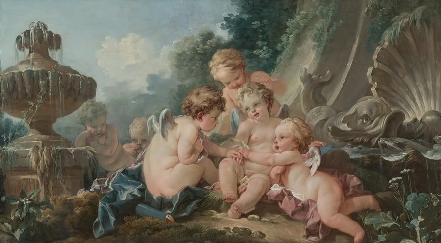 Cupidon i sammensværgelse - François Boucher