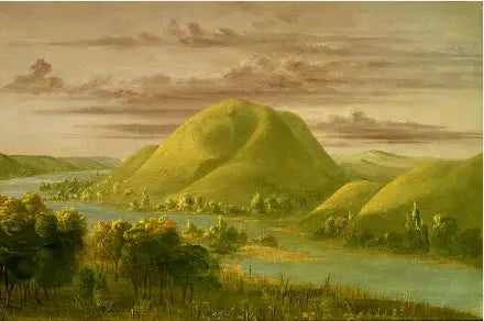 Nysgerrige græsbeklædte klipper, Saint-Pierre-floden - George Catlin