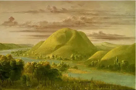Nysgerrige græsbeklædte klipper, Saint-Pierre-floden - George Catlin