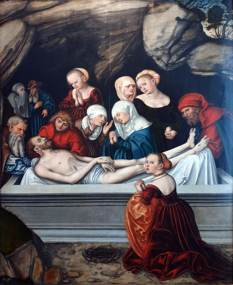 Passionens cyklus: La Mise au Tombeau - Lucas Cranach den Ældre