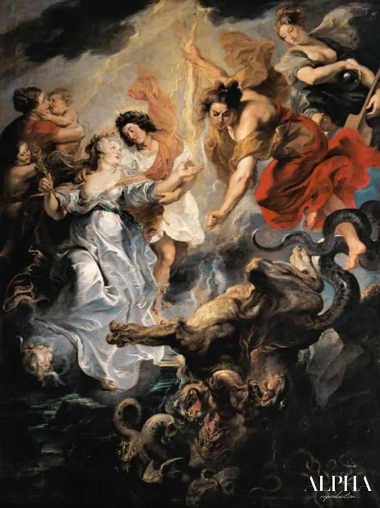 Cycle de Médicis : La réconciliation de la reine avec leur fils - Peter Paul Rubens - Reproductions de tableaux et peintures haut de gamme