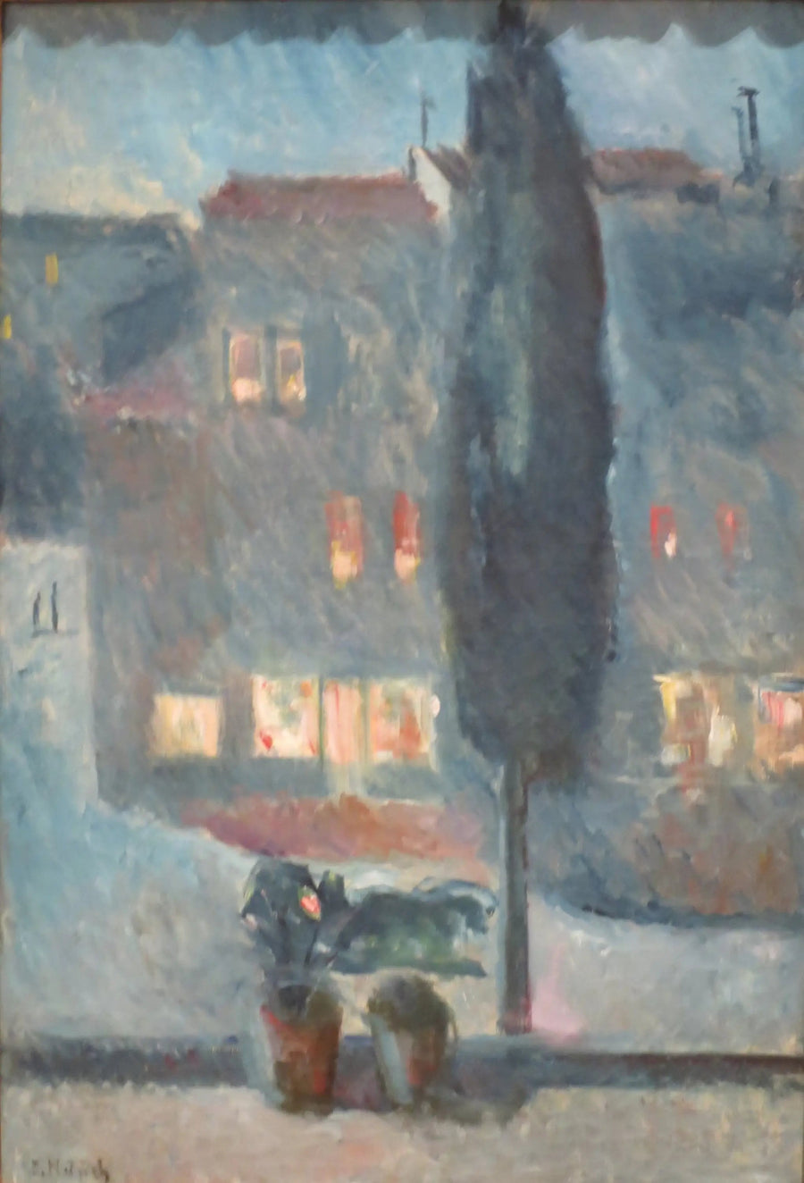 Cypress under the Moonlight - Edvard Munch