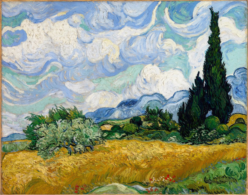 Cypres ved gyldent korn - Vincent van Gogh