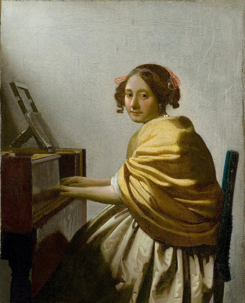 Dame siddende ved virginalet - Johannes Vermeer