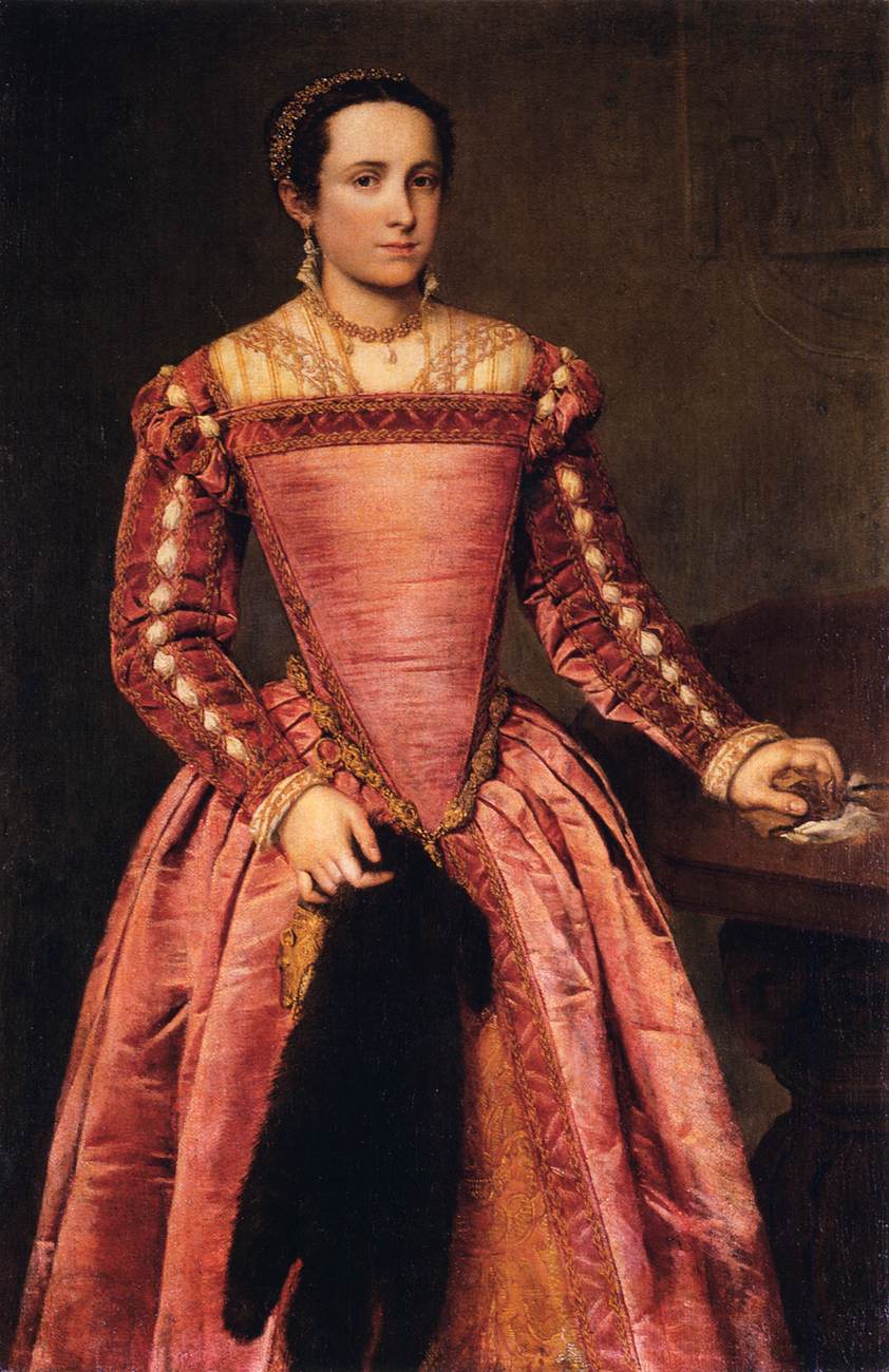 Dame en robe rouge - Giovanni Battista Moroni - Alpha Reproduction