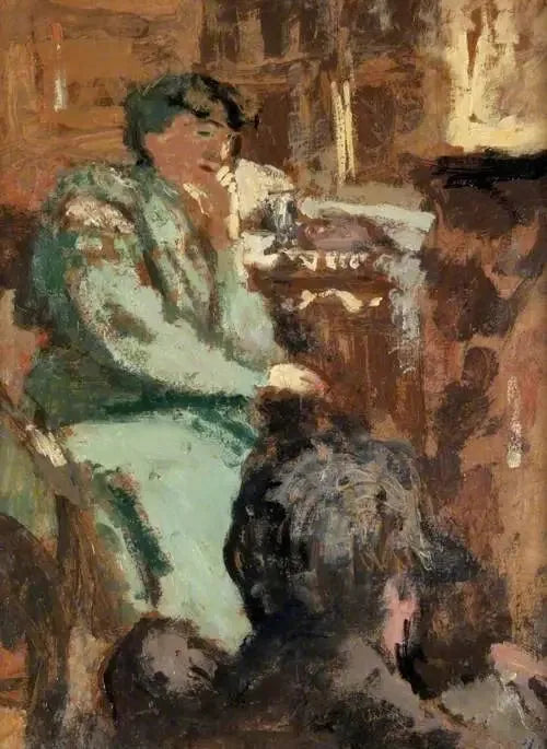 Dame i grøn - Édouard Vuillard