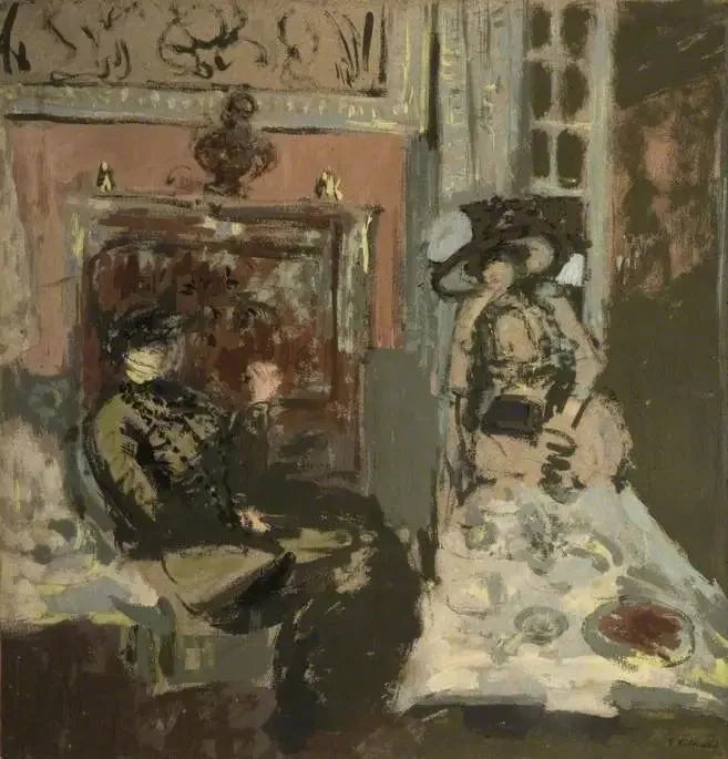 Dames en visite à l'heure du thé, Les Pavillons - Édouard Vuillard