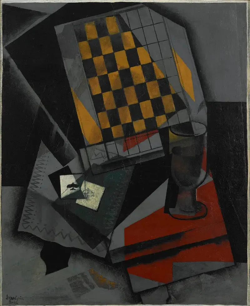Damier og spillekort - Juan Gris
