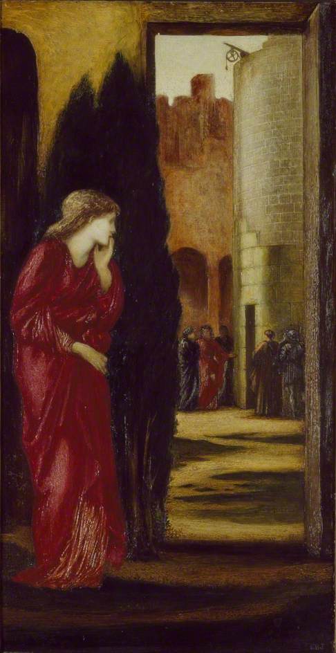 Danaé og Tårnet af Brons - Edward Burne-Jones