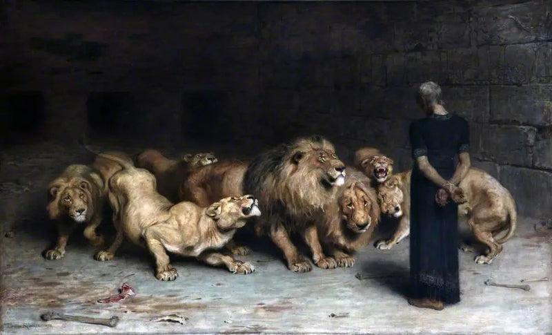 Daniel i løvehulen - Briton Rivière