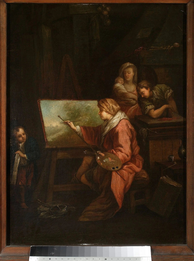 I Malerens værksted (« Landskabsmaleren » eller « Maleren ved sit staffeli ») - François Boucher
