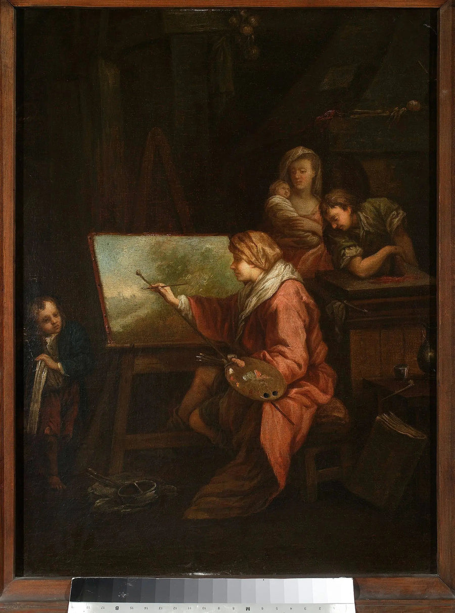 I Malerens værksted (« Landskabsmaleren » eller « Maleren ved sit staffeli ») - François Boucher