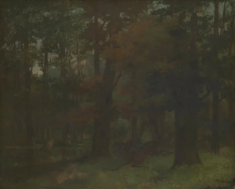 I skoven - Gustave Courbet