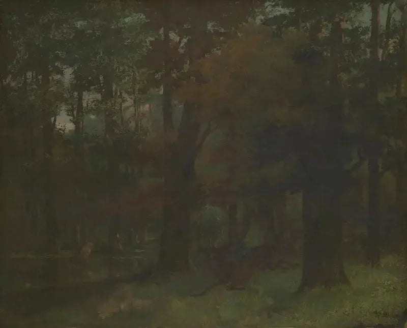 I skoven - Gustave Courbet