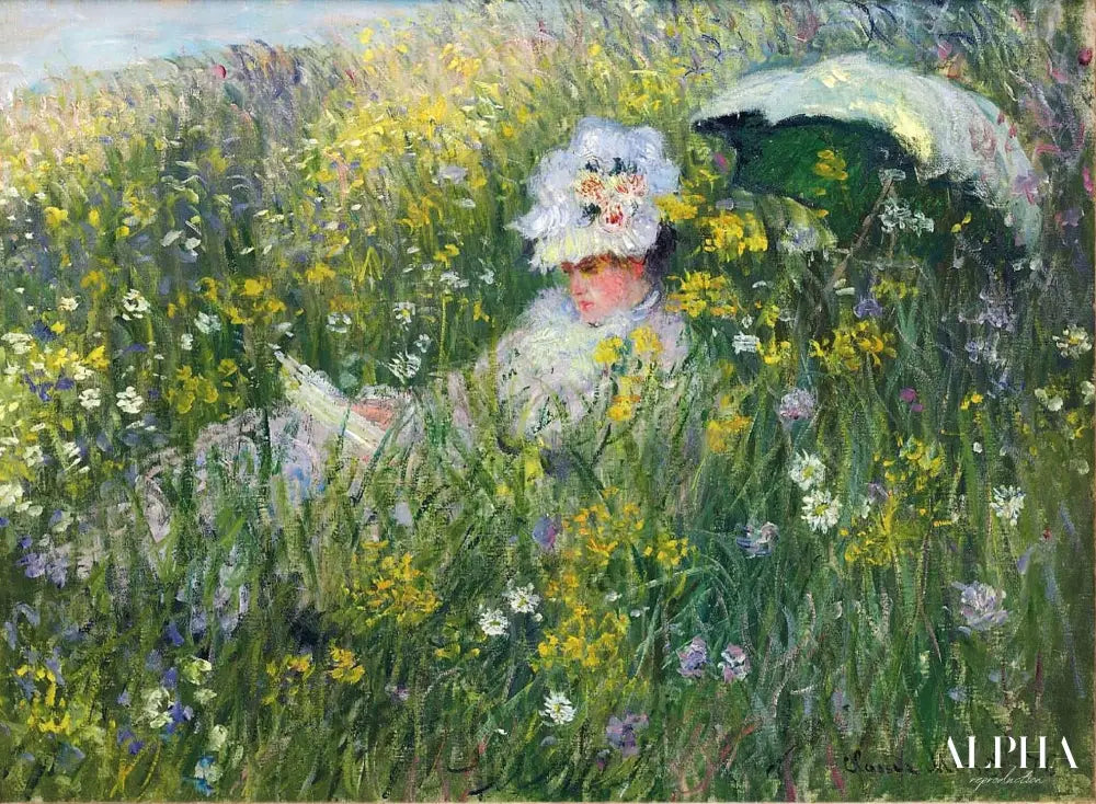 Dans la prairie - Claude Monet - Reproductions de tableaux et peintures haut de gamme