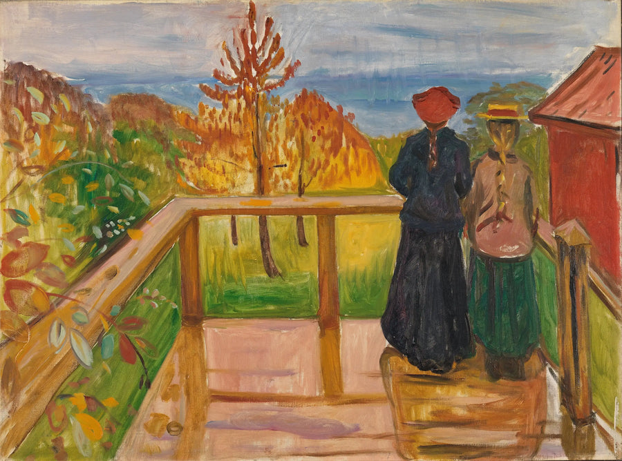 I verandaen - Edvard Munch
