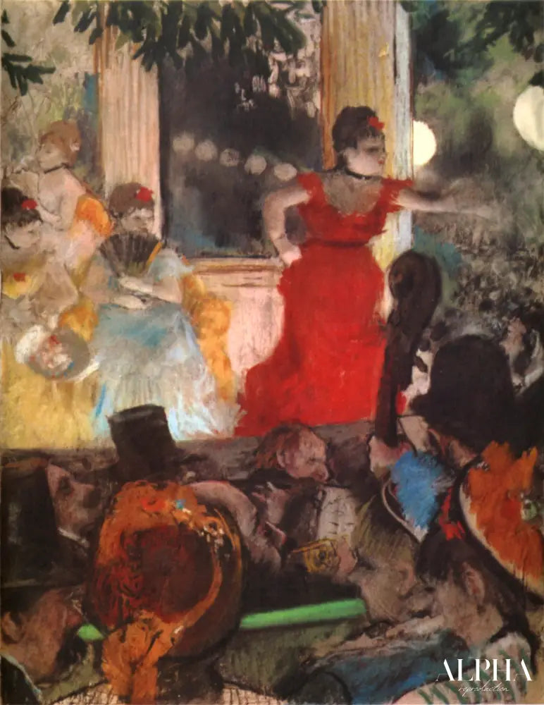 Dans le Café-Concert Les Ambassadeurs - Edgar Degas - Reproductions de tableaux et peintures haut de gamme