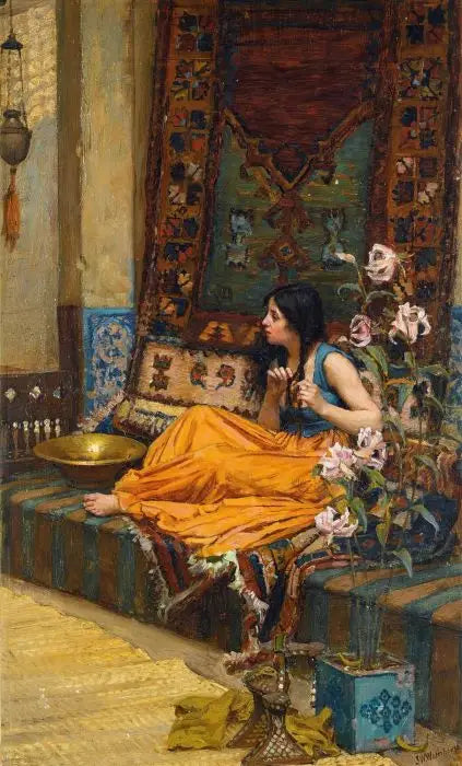I haremmet, en odalisque - John William Waterhouse