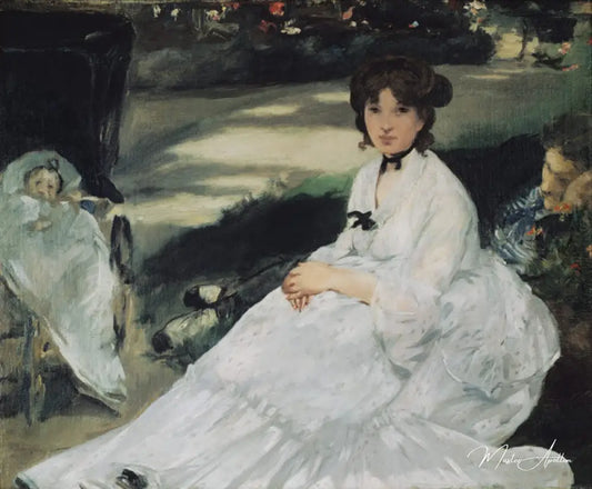 Dans le jardin - Edouard Manet - Reproductions de tableaux et peintures haut de gamme