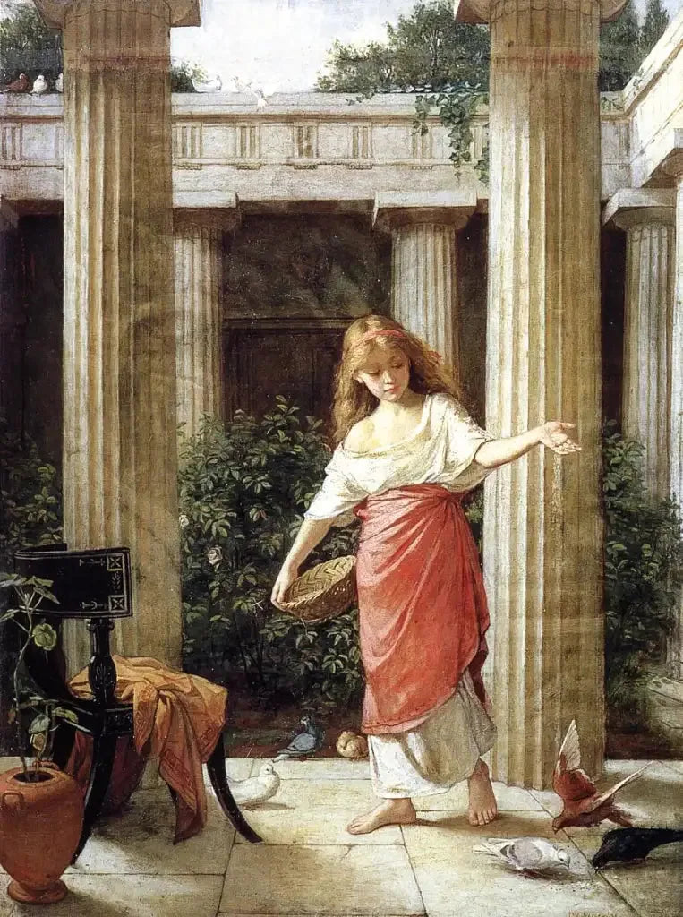 I peristyl - John William Waterhouse