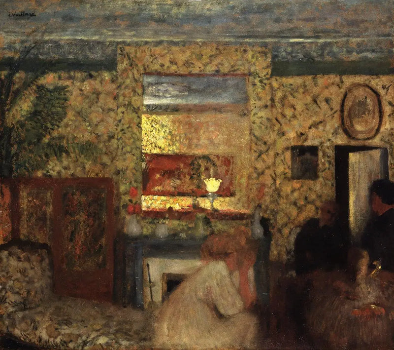 I salonet hos Natanson i Villeneuve-sur-Yonne - Édouard Vuillard