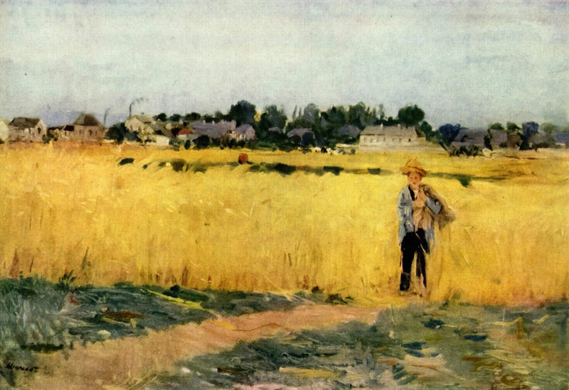 I kornmarkerne - Berthe Morisot