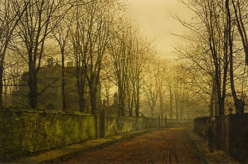 I de gyldne tåger om efteråret - John Atkinson Grimshaw