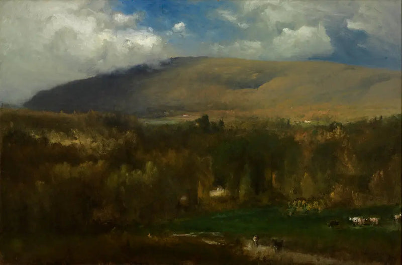I bakkerne i Berkshire - George Inness
