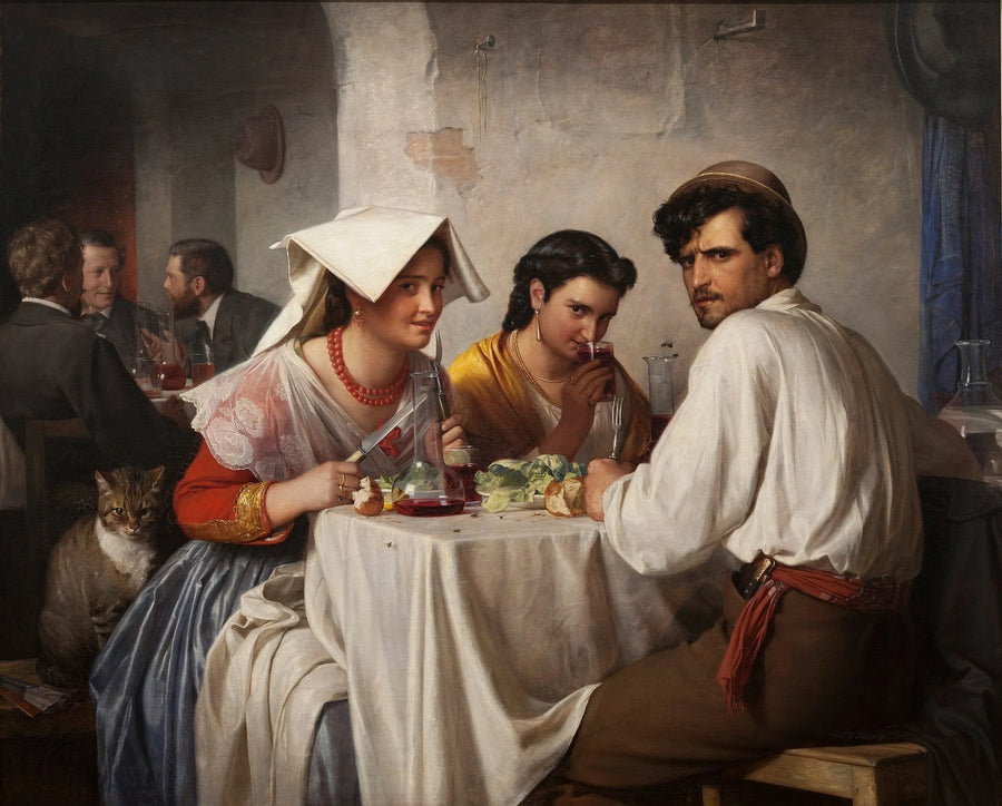 I en romersk osteria - Carl Heinrich Bloch
