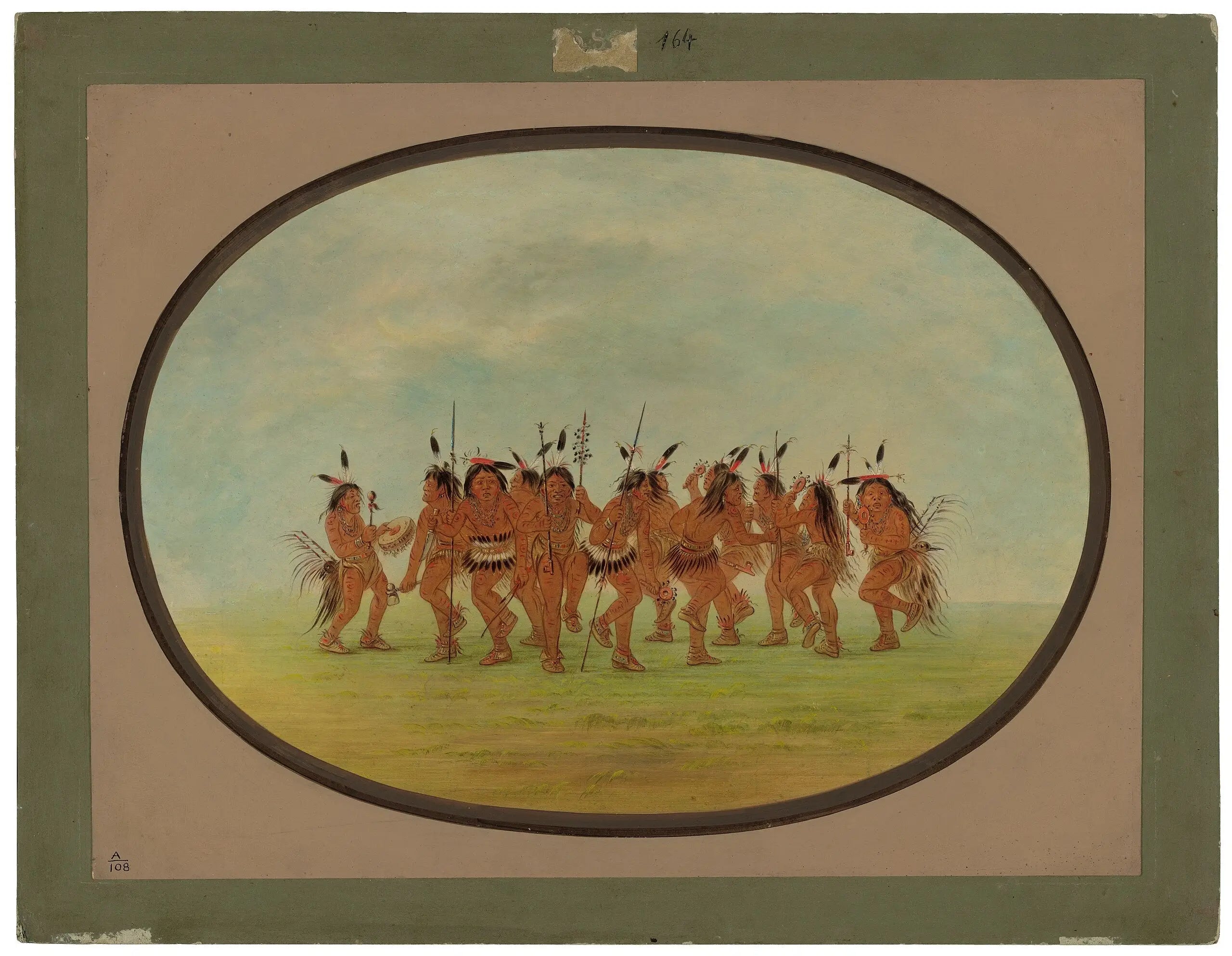 Danse amusante - Sioux - George Catlin - Alpha Reproduction