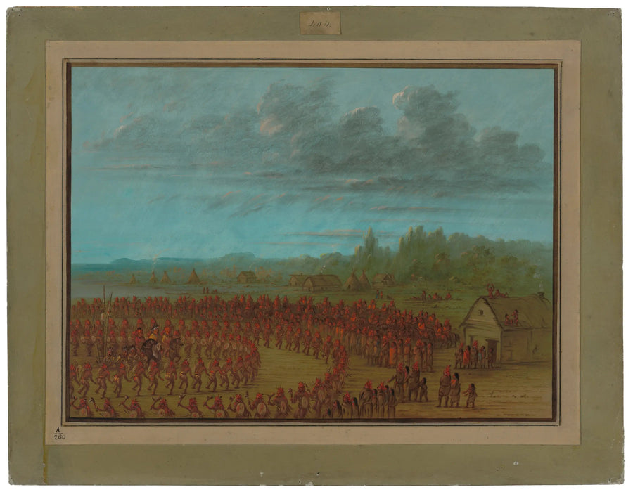 Saukiernes krigsdans - George Catlin
